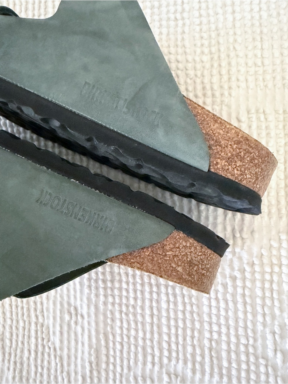 Birkenstock Arizona Big Buckle Thyme Green Leather Sandals Size 36 - Picture 7 of 7